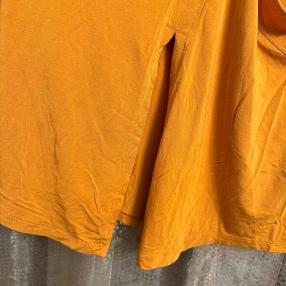 Lululemon Modal Silk Yoga Tank Top Autumn Orange Stretch Tank Small - Picture 5 of 8